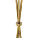 Izzy 55.12 inch 5 watt Antique Brass and Alabaster Floor Lamp Portable Light