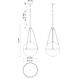 Alora Mood Harmony 4 Light 17.5 inch Brushed Gold Pendant Ceiling Light in Clear Water Glass