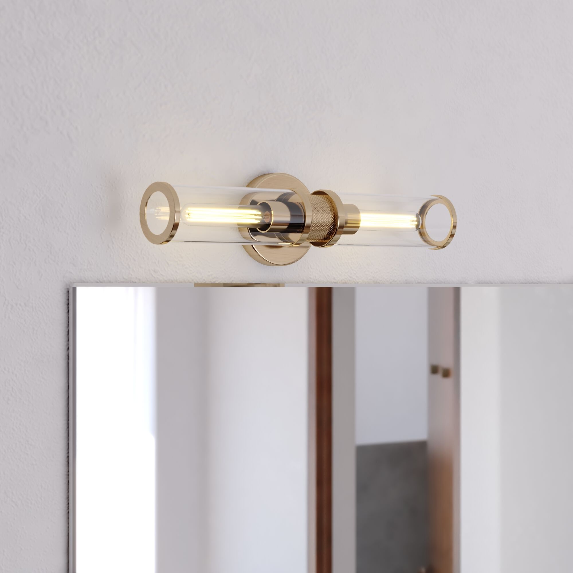 Levitt LED 19.25 inch Satin Brass Bathroom Light Wall Light