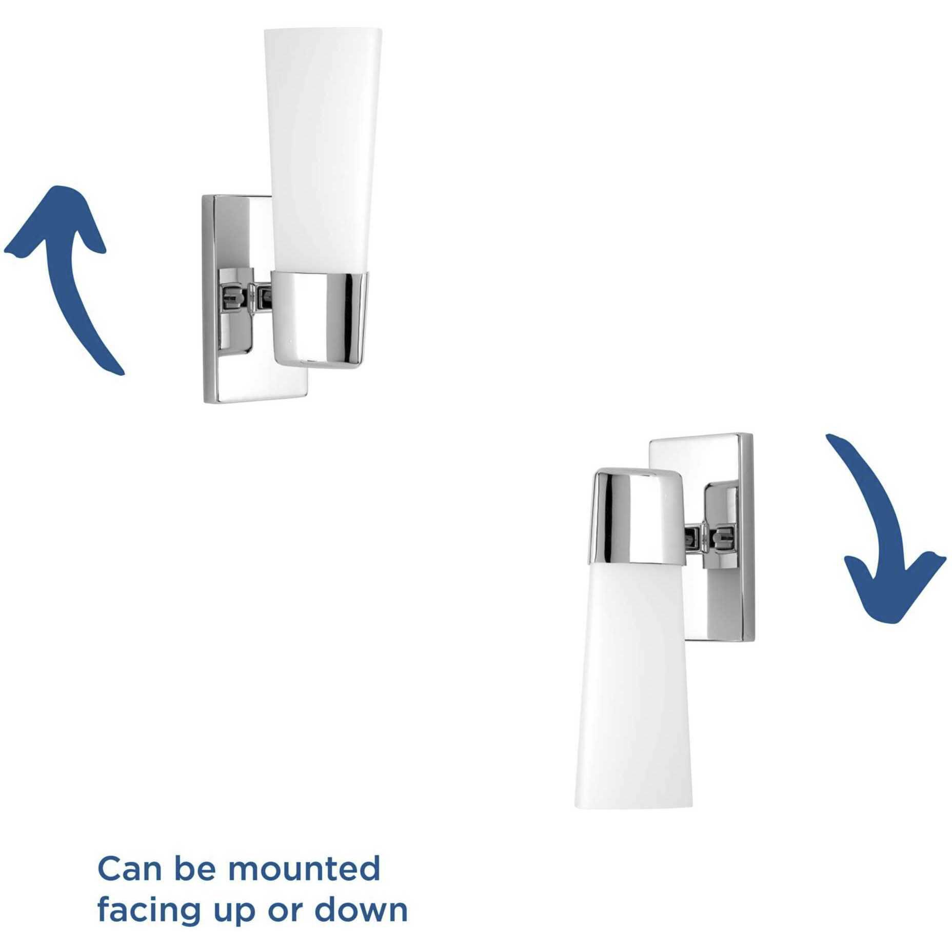 Zura 1 Light 5 inch Polished Chrome Bath Vanity Wall Light, Design Series