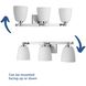 Fleet 3 Light 23 inch Polished Chrome Bath Vanity Wall Light