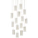 Escenia 15 Light 21 inch Natural/Painted Silver Multi-Drop Pendant Ceiling Light