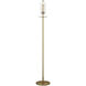 kate spade new york Walker 58 inch 4.6 watt Gild Cordless Floor Lamp Portable Light in Linen with Black Linen Trim