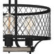 Benton 3 Light 16.75 inch Distressed Iron Semi-Flush Mount Ceiling Light