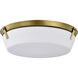 Rowen 4 Light 18.5 inch Natural Brass Flush Mount Ceiling Light