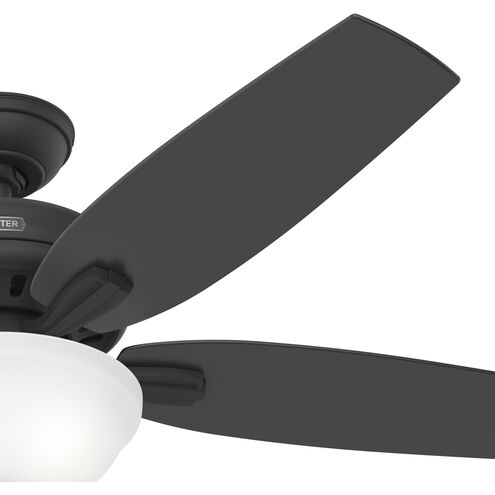 Newsome 52 inch Matte Black with Dark Gray Oak/Matte Black Blades Ceiling Fan