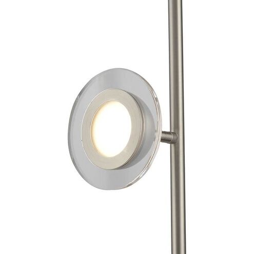 Laurel 69 inch Satin Nickel Floor Lamp Portable Light