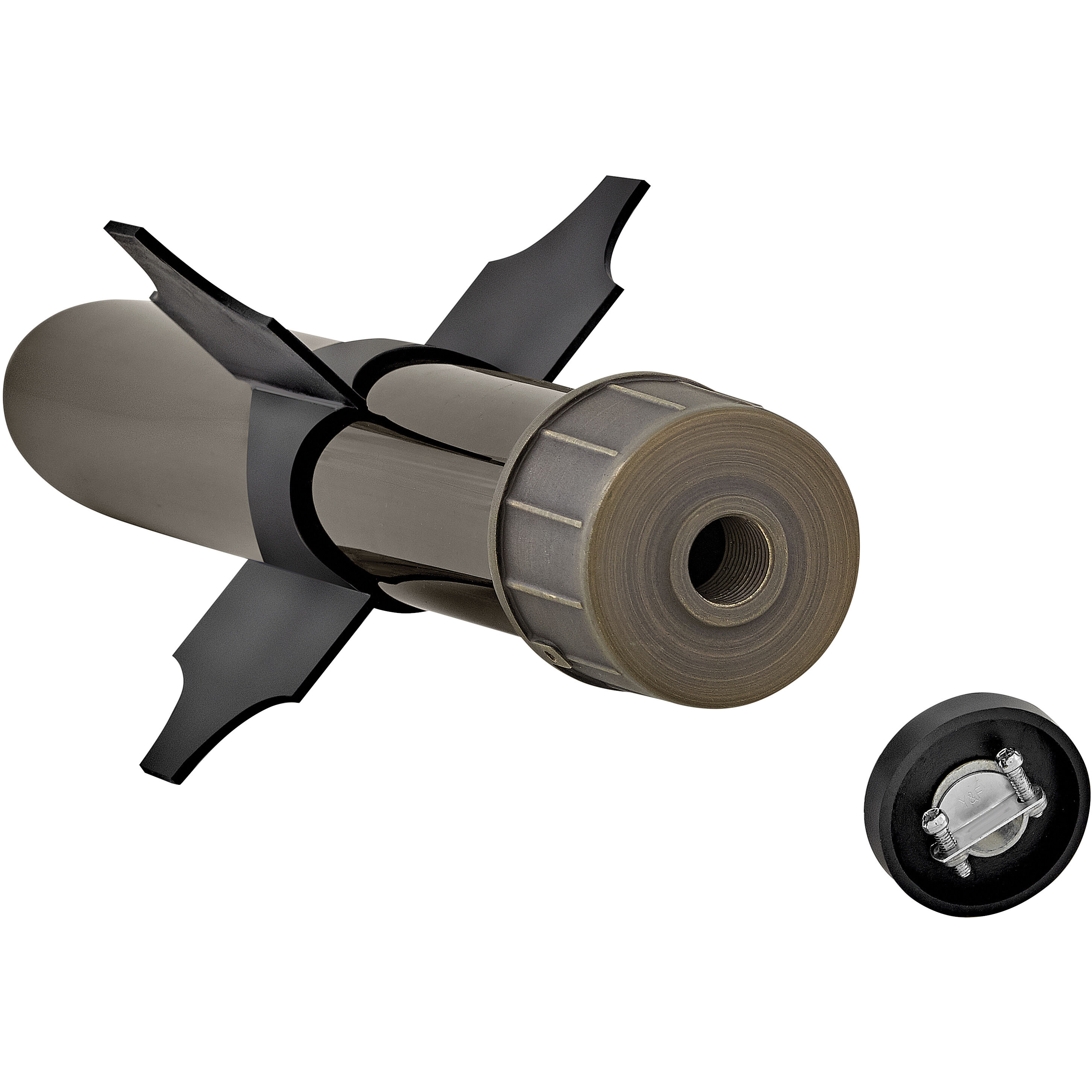 Hardy Island 16 inch Matte Bronze Power Post