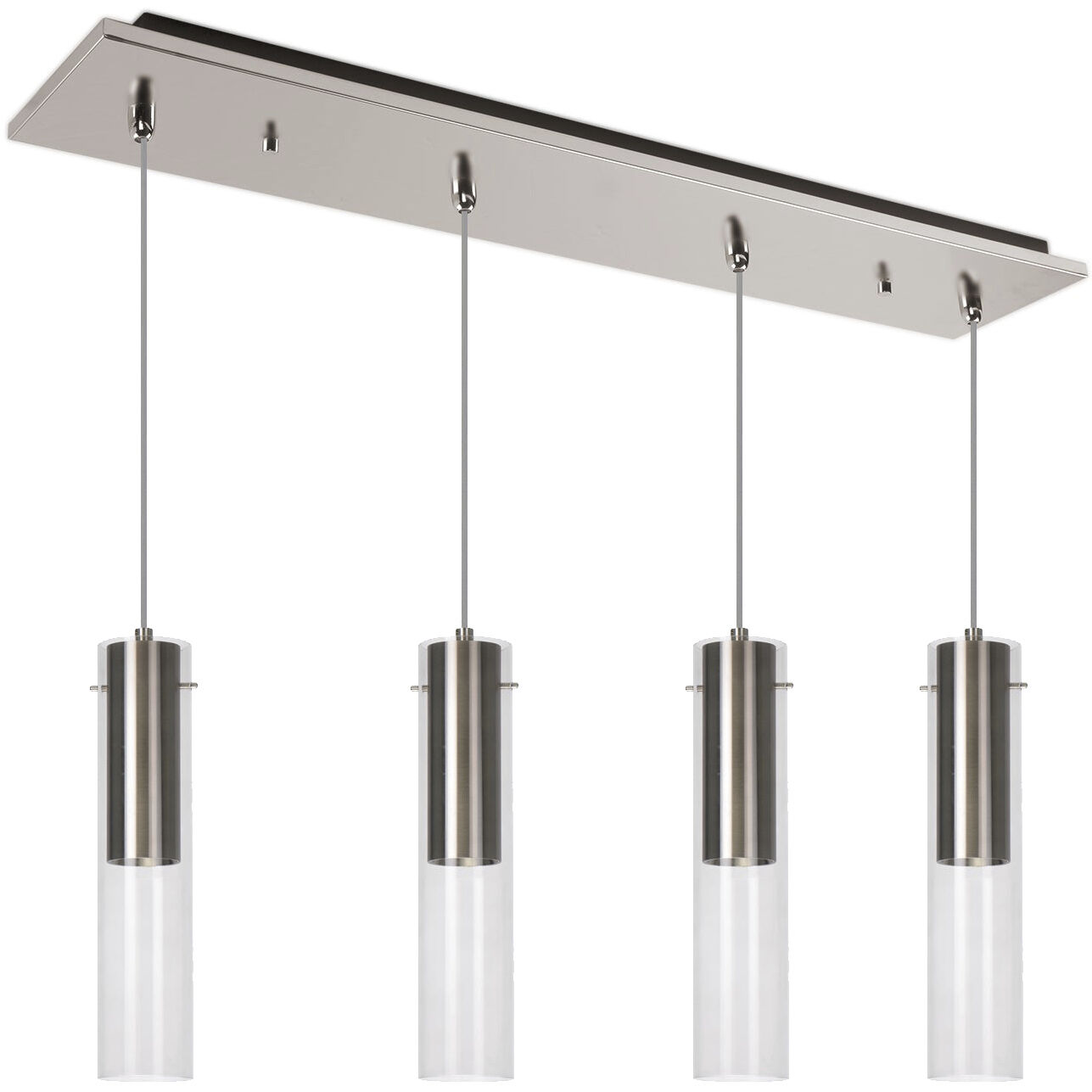Lena LED 5.13 inch Brushed Nickel Multi Pendant Ceiling Light