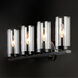 Sentinel 4 Light 30 inch Black Bath Vanity Wall Light