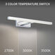 Parallax LED 24 inch Chrome Bath Vanity & Wall Light in 3000K, dweLED