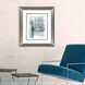 Up the Ladder Teal and Gray and Black and Multi Framed Art