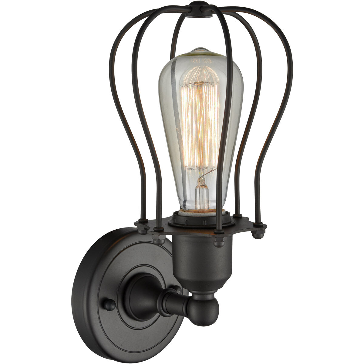 Austere Muselet 1 Light 6 inch Oil Rubbed Bronze Sconce Wall Light in Incandescent, Austere