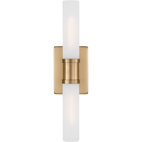 Keaton 2 Light 5 inch Satin Brass Bath Vanity Wall Light