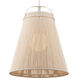 Parnell 1 Light 27.75 inch White/Gesso White/Frosted White Pendant Ceiling Light