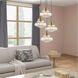 Art Glass 1 Light 9 inch Antique Brass Mini Pendant Ceiling Light