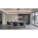 Courtney LED 48 inch Textured Black Linear Chandelier Ceiling Light