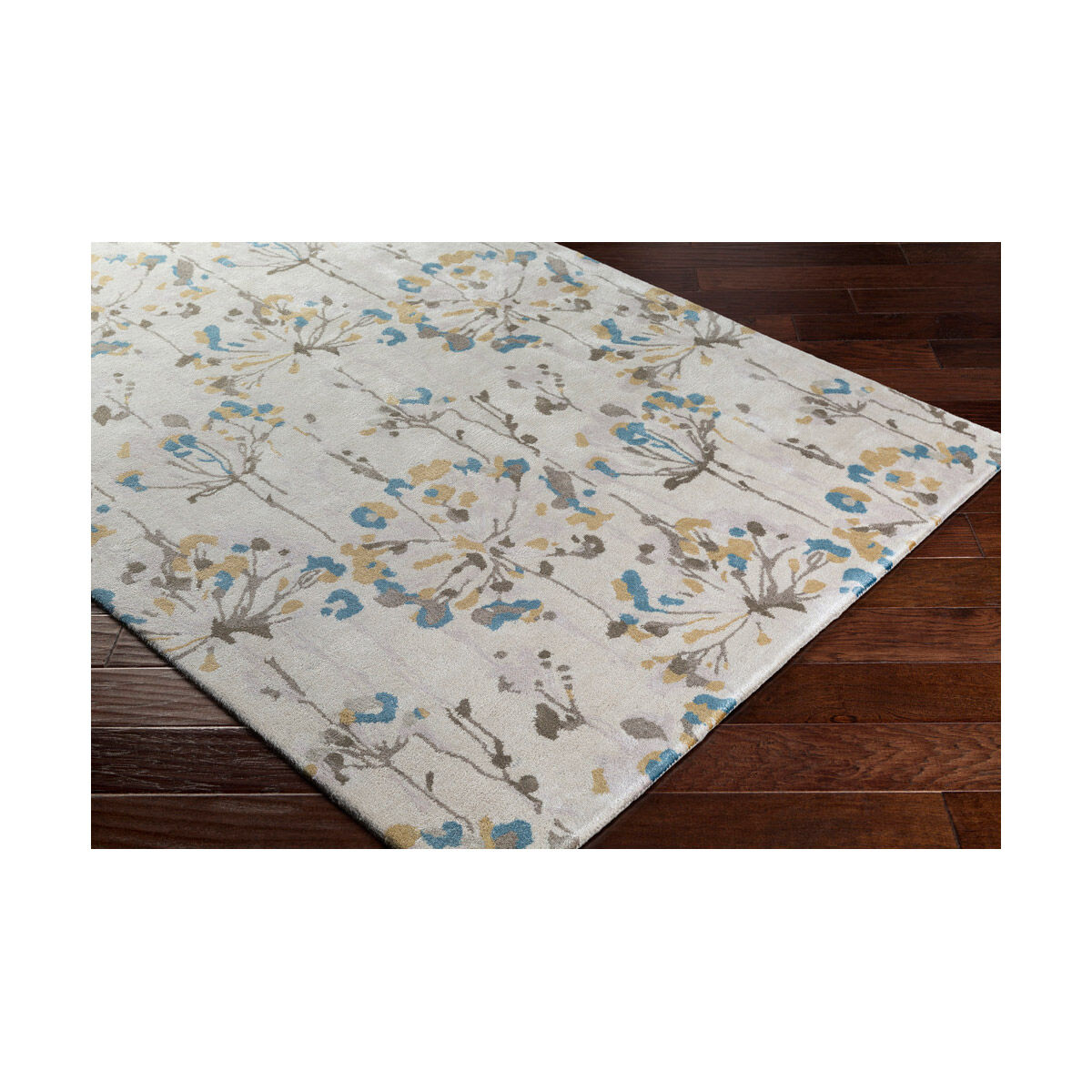 Modern Classics 156 X 108 inch Neutral and Gray Area Rug, Viscose and Wool