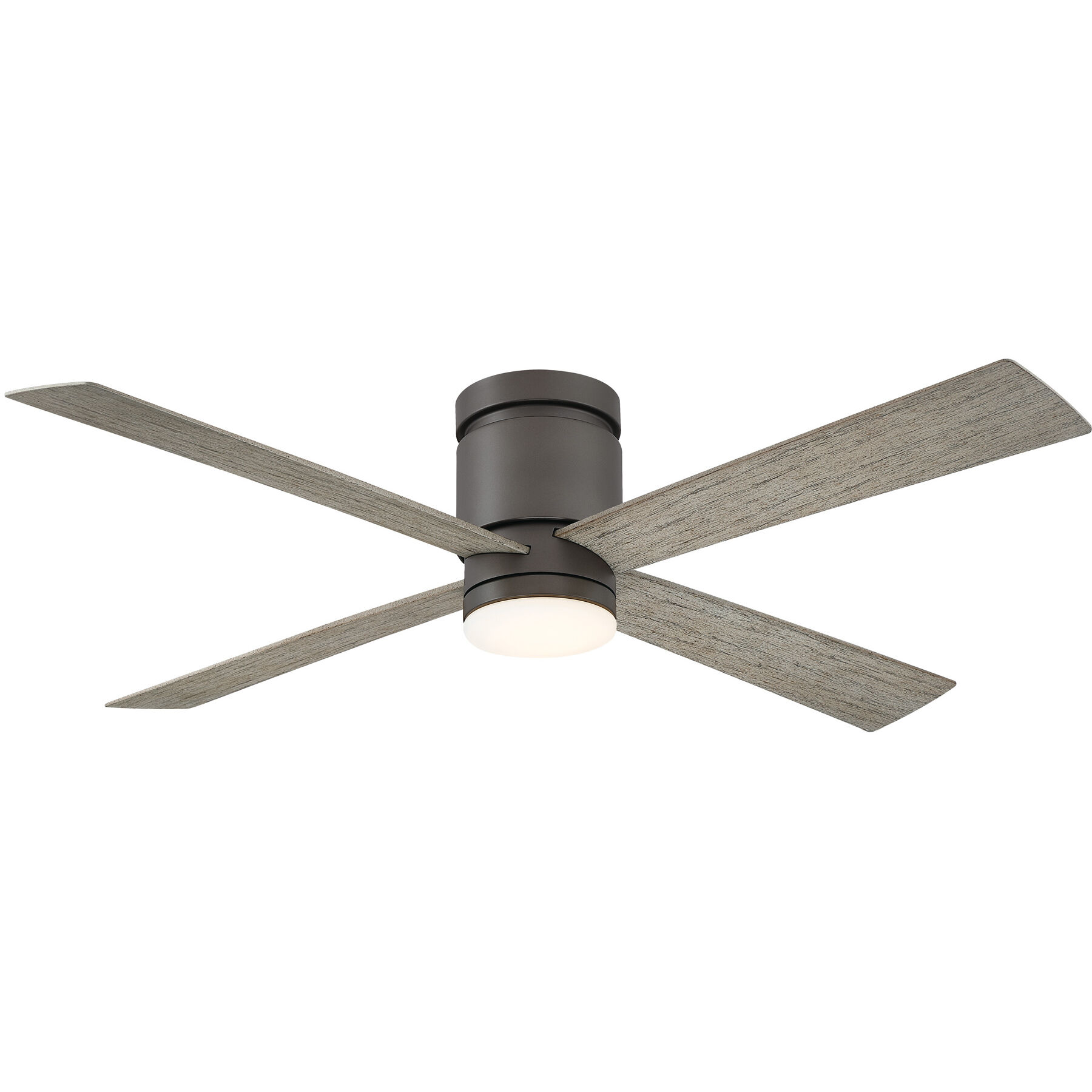 Kwartet 52 inch Matte Greige with Weathered Wood Blades Fan-Uni