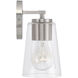 Portman 4 Light 35.25 inch Brushed Nickel Vanity Light Wall Light