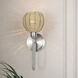 Summervine Wall Sconce Wall Light in Brushed Nickel, Single