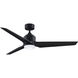 TriAire Custom LED Black Fan Light