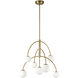 Alora Mood Fiona 7 Light 26.63 inch Brushed Gold Chandelier Ceiling Light
