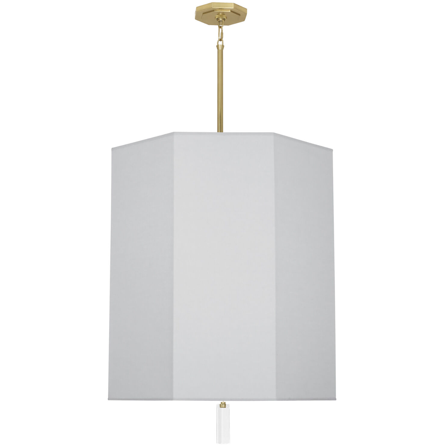 Kate 6 Light 23.75 inch Modern Brass Pendant Ceiling Light in Pearl Gray