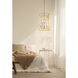 Easton 8 Light 16.5 inch Rubbed Brass Chandelier Ceiling Light