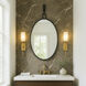 Stopwatch 33.25 X 22.25 inch Black Powder Room Wall Mirror, Varaluz Casa