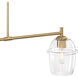 Summer Jazz 2 Light 36 inch Brushed Gold Island Pendant Ceiling Light