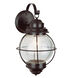 Catalina 1 Light 15 inch Black Outdoor Wall Lantern