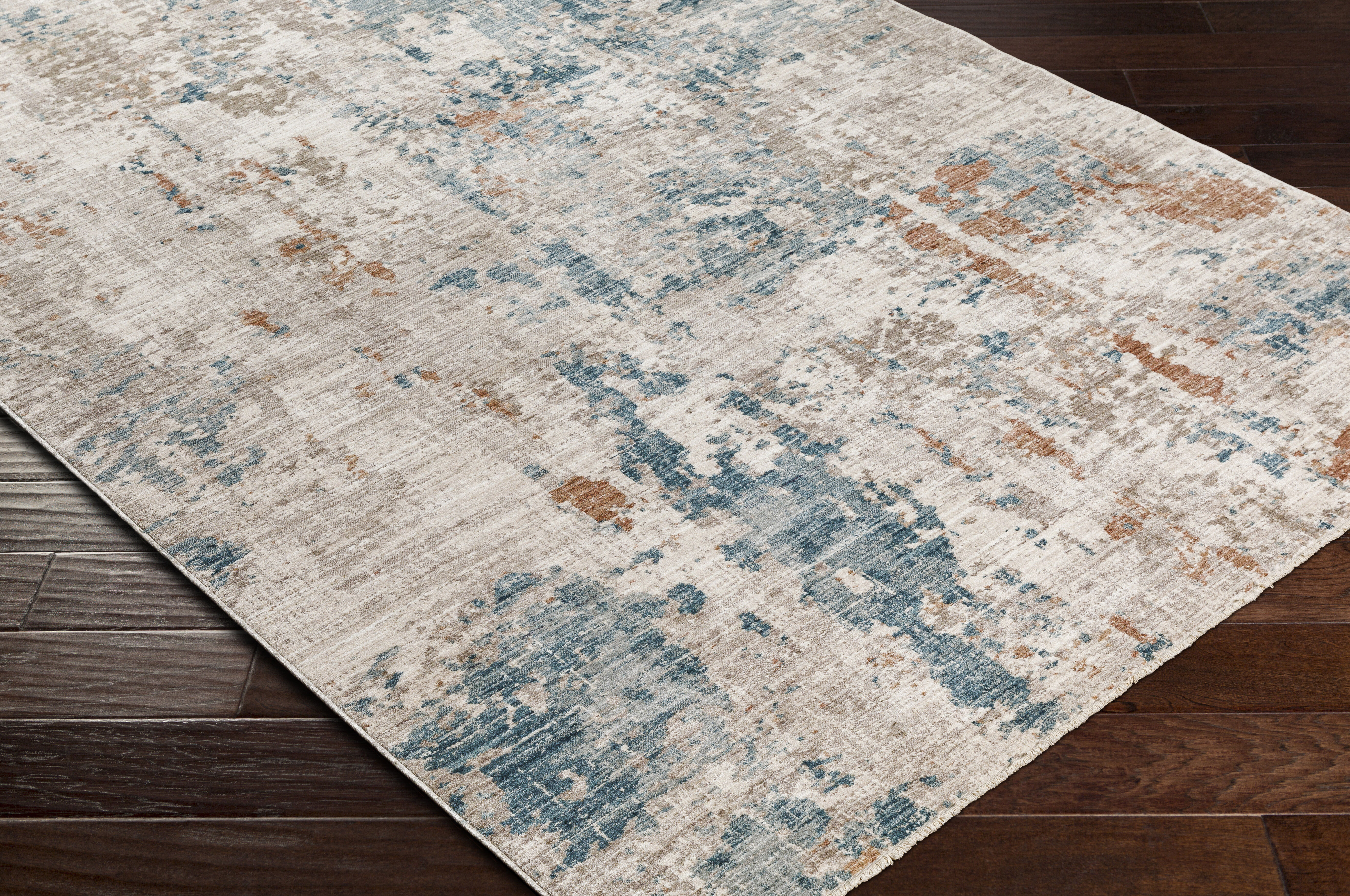 Carlisle 93 X 63 inch Light Grey Rug, Rectangle