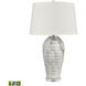Causeway Waters 31 inch 9.00 watt White Marbleized with Clear Table Lamp Portable Light