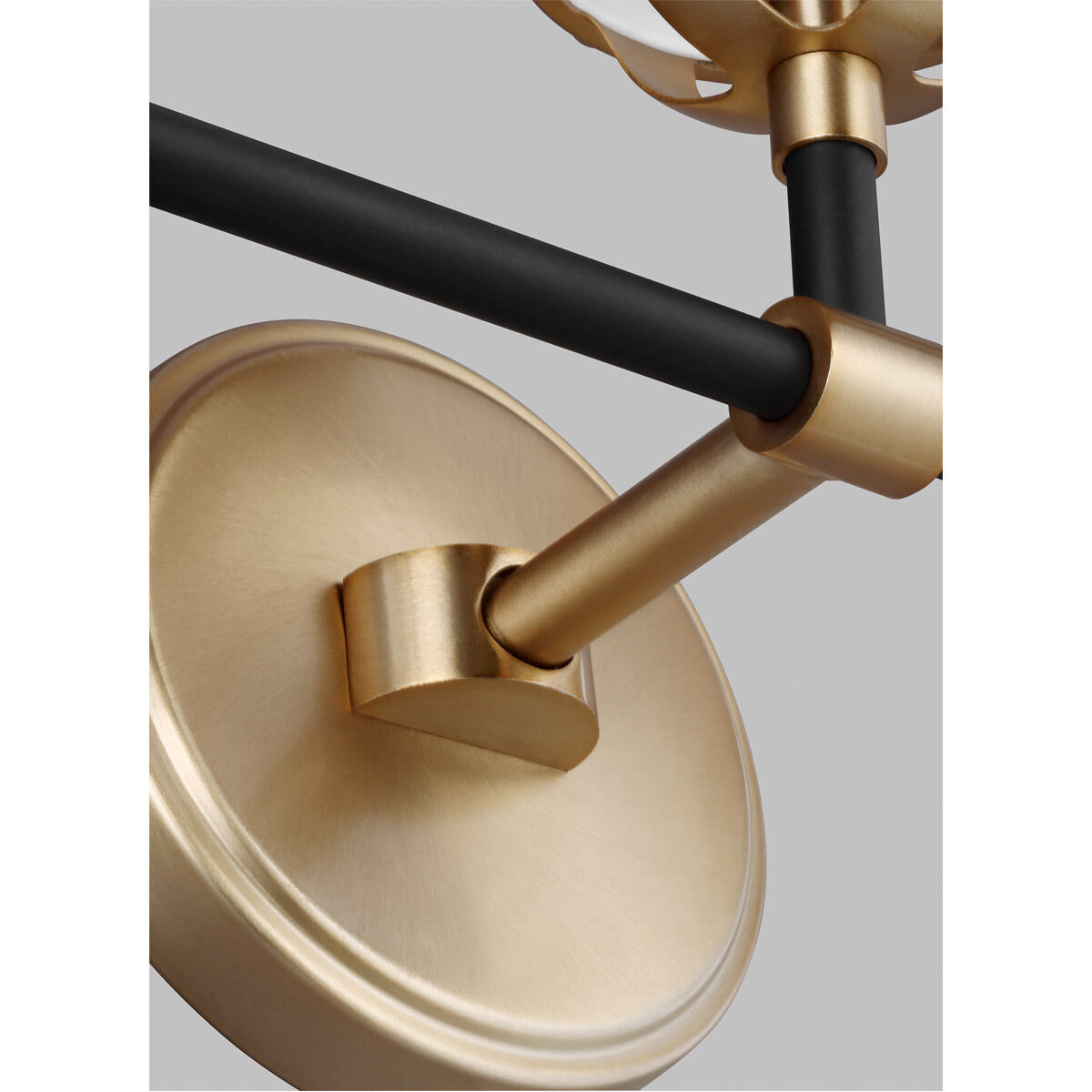 Ian K. Fowler Cafe Wall Bath Fixture Wall Light in Satin Brass