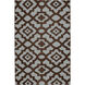 Market Place 36 X 24 inch Dark Brown, Light Gray Rug