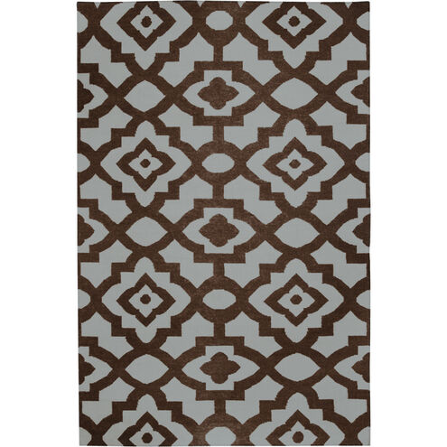 Market Place 36 X 24 inch Dark Brown, Light Gray Rug