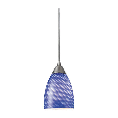 Key West 1 Light 5 inch Satin Nickel Mini Pendant Ceiling Light