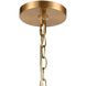 Darlene 3 Light 13 inch Satin Brass Pendant Ceiling Light