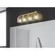 Jacqueline Vanity Wall Light in Modern Gold