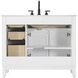Virginia 42 X 35 inch White Bathroom Vanity Cabinet