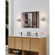 Amelia LED 6.25 inch Polished Nickel and Champagne Gold Vanity Light Wall Light