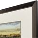 Abstract Vast Field Green and Brown and Yellow Framed Art, Propac