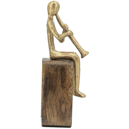 Musician Gold and Natural Figurine