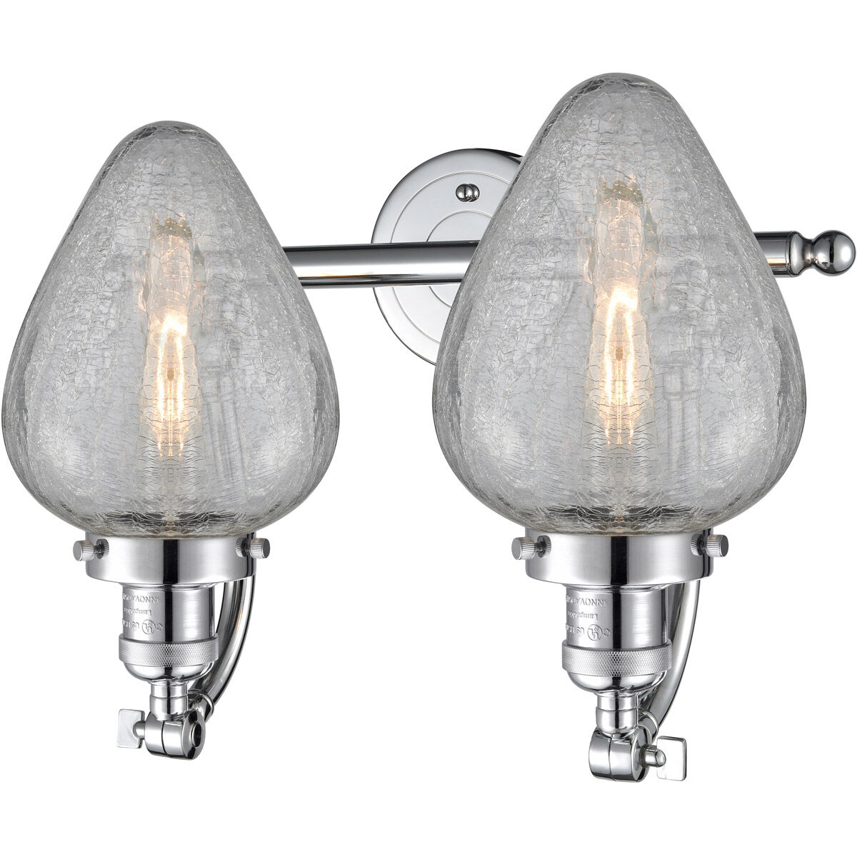 Franklin Restoration Geneseo 2 Light 18 inch Polished Chrome Bath Vanity Light Wall Light, Franklin Restoration