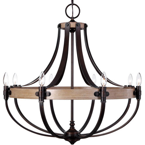 Dubois 8 Light 33 inch Bronze Chandelier Ceiling Light