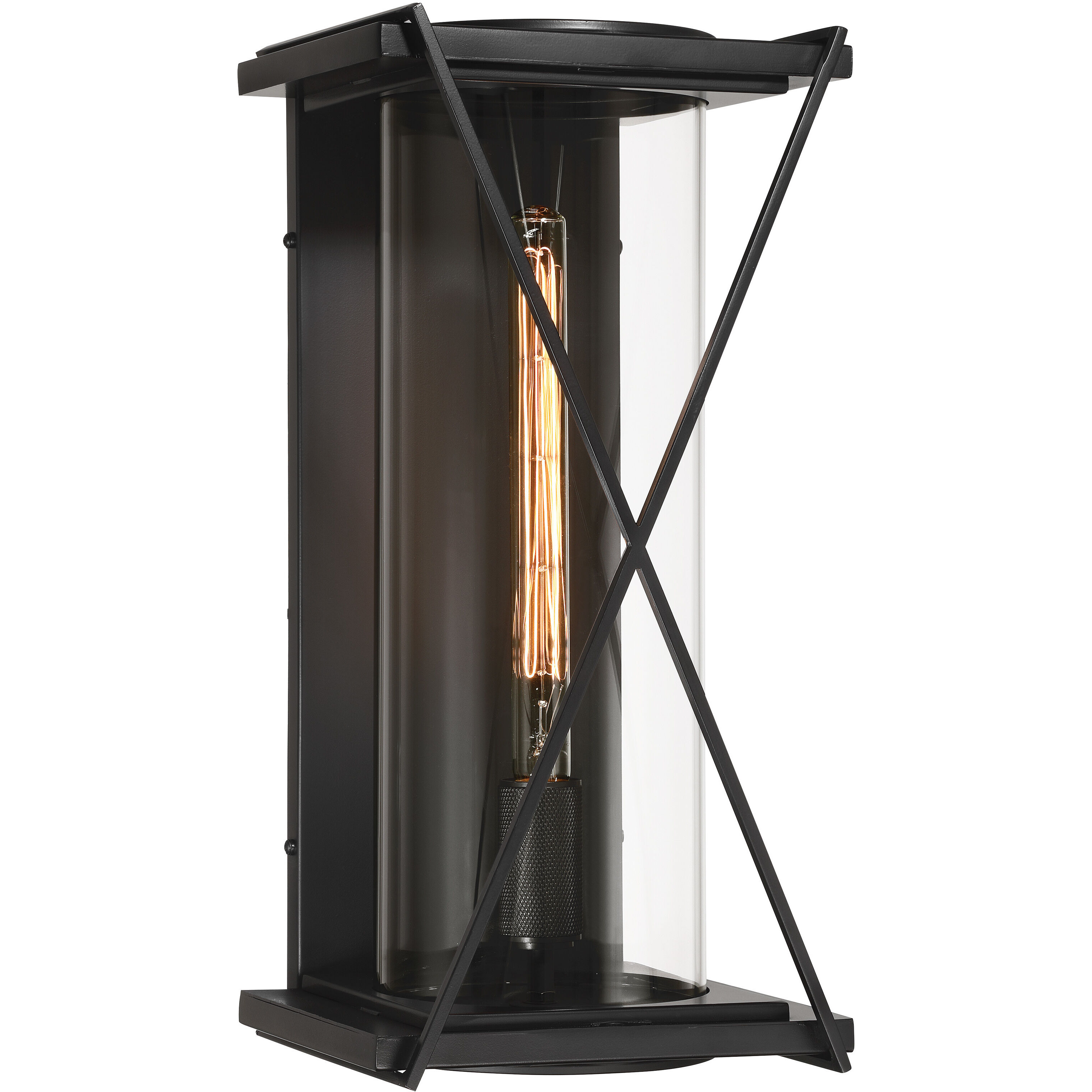Rockhill 1 Light 19.5 inch Dark Matte Black Outdoor Sconce