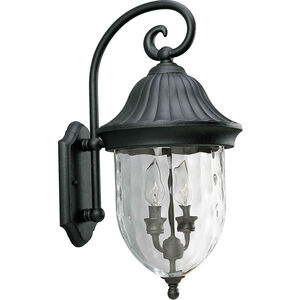 May 2 Light 20 inch Textured Black Outdoor Wall Lantern