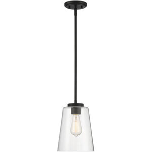 Calhoun 1 Light 8 inch Matte Black Pendant Ceiling Light, Essentials