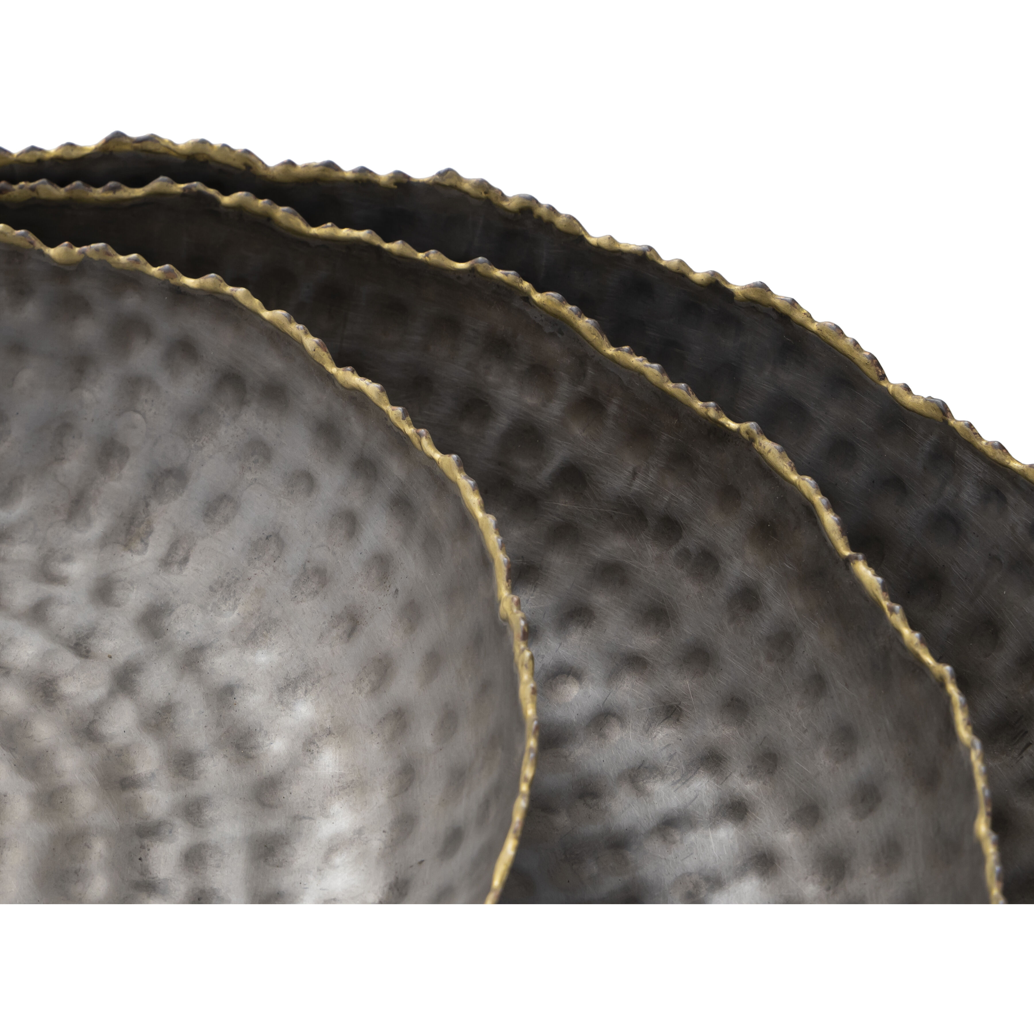 Leonard Bronze with Gold Tray, Set of 3